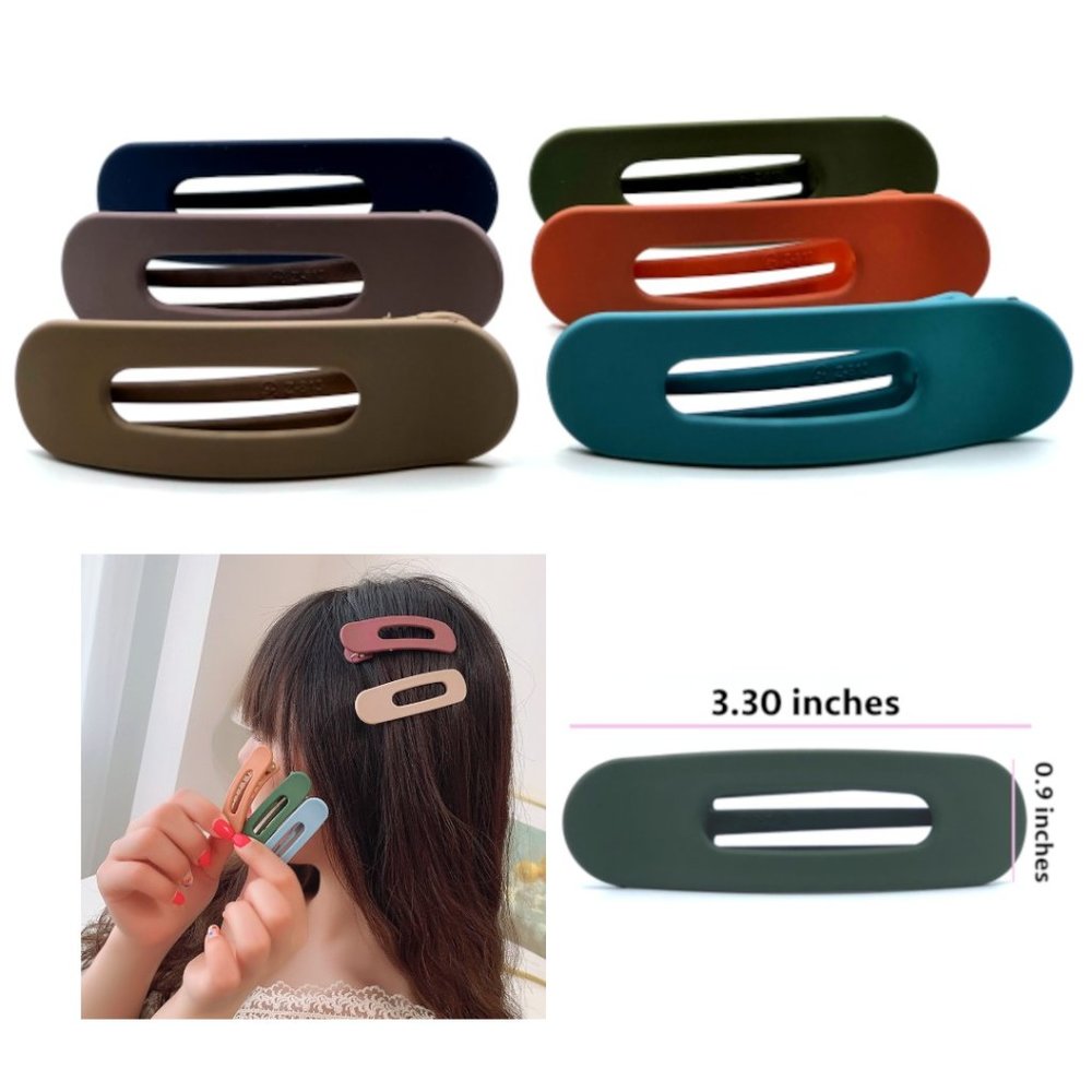 3PCS Oversized Medium Hair Clip Minimalist Clip Barrette Matte Giant Hair Clip